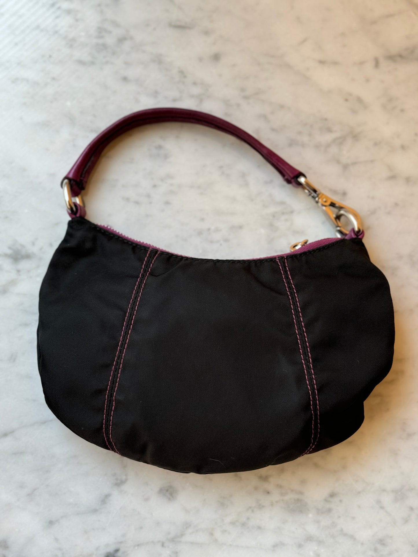 Prada Nylon mini croissant