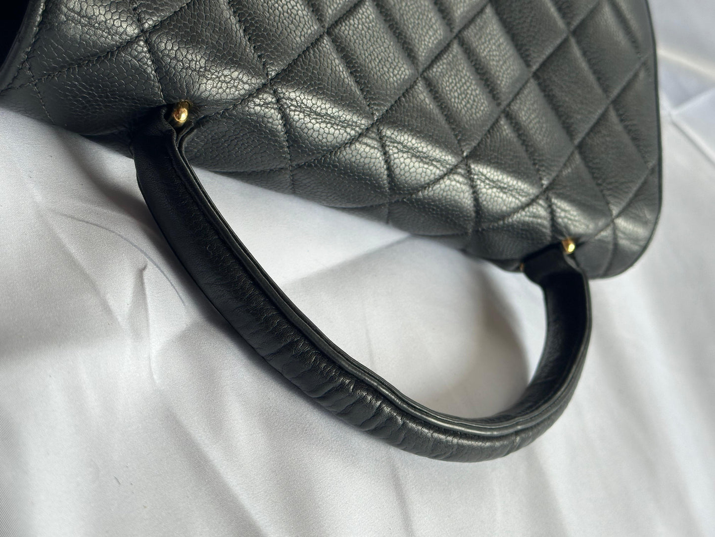 Vintage Chanel Top Handle in Caviar