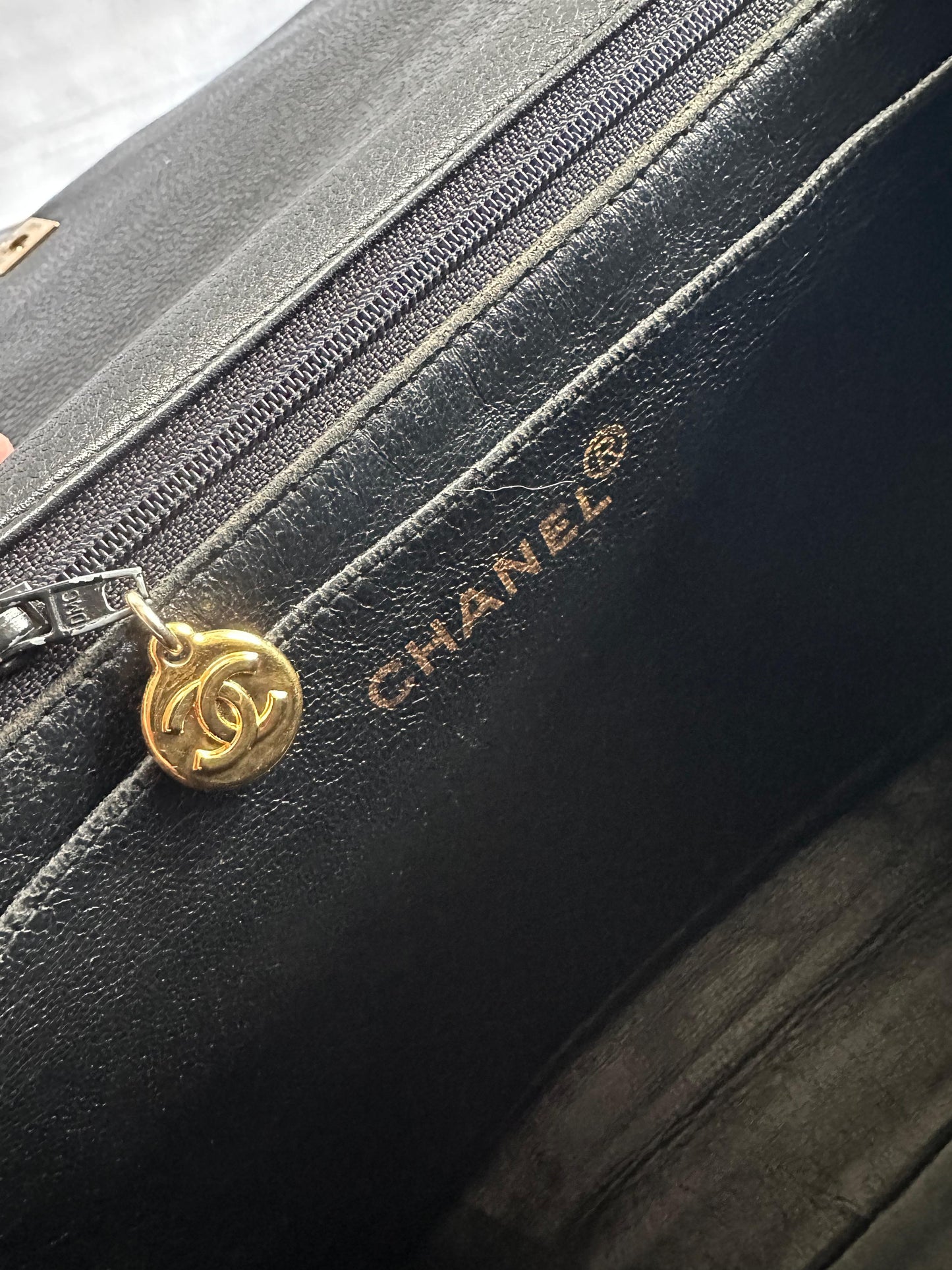 Vintage Chanel Top Handle in Caviar