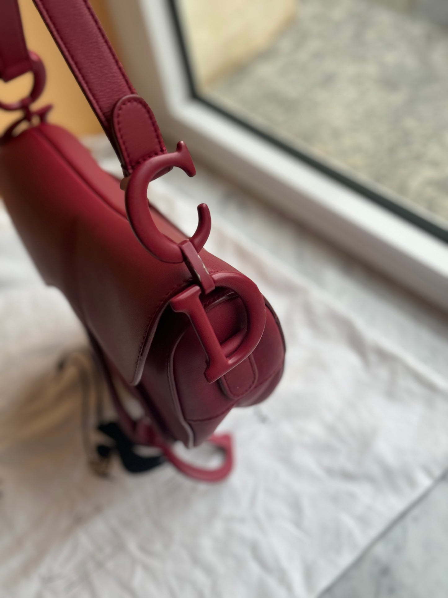 Dior Saddle Matte Bordeaux