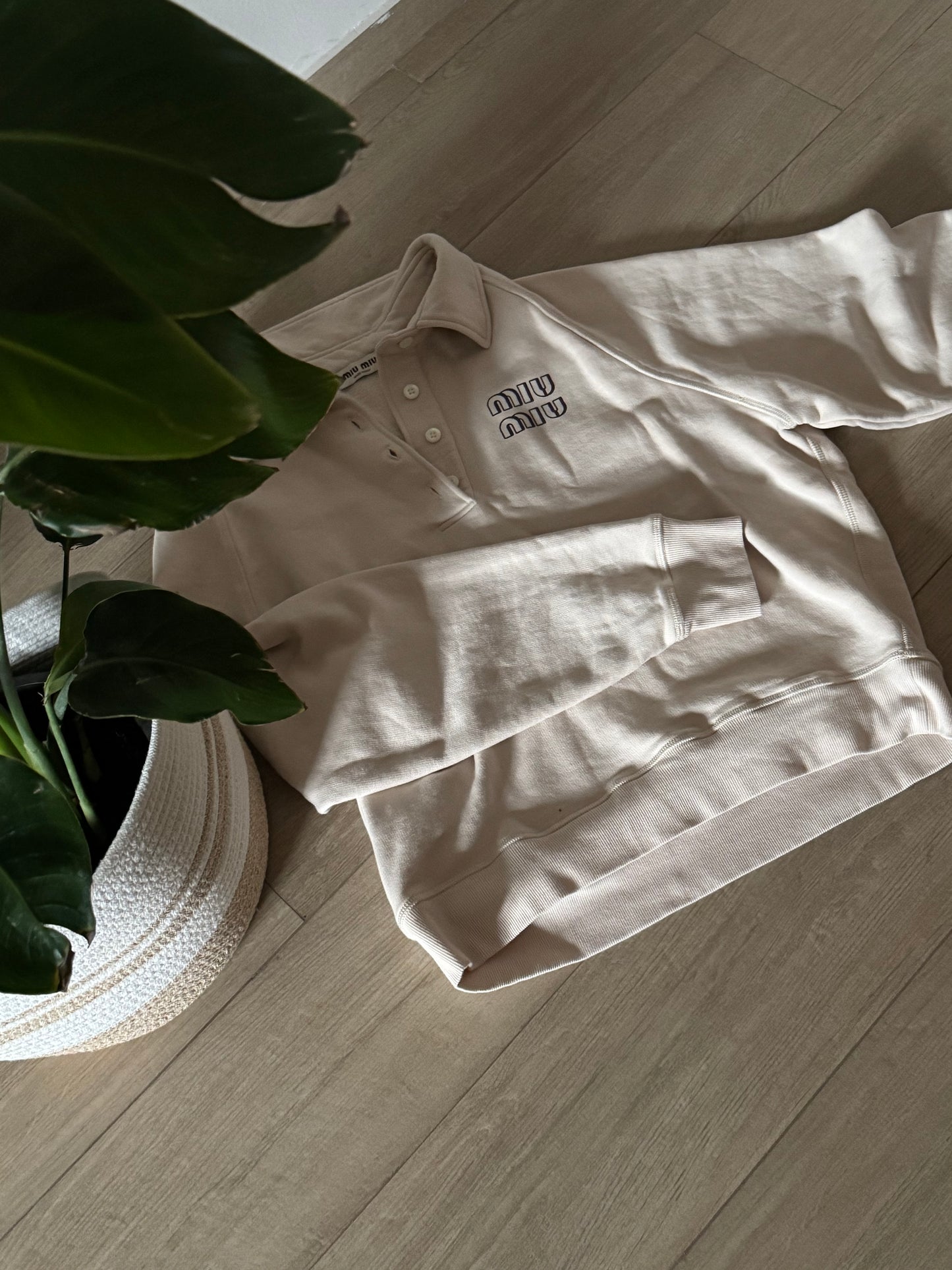 Felpa polo Miu Miu
