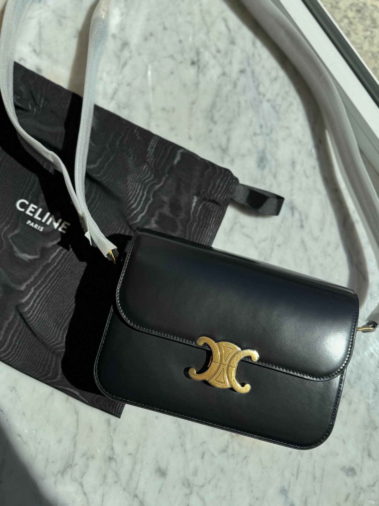 BORSA TRIOMPHE CLASSIQUE IN PELLE DI VITELLO Céline