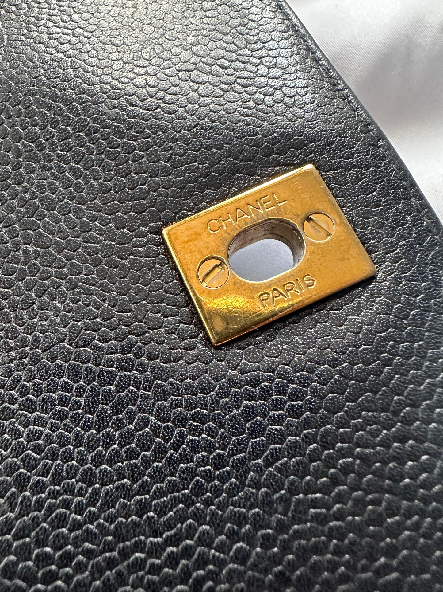 Vintage Chanel Top Handle in Caviar