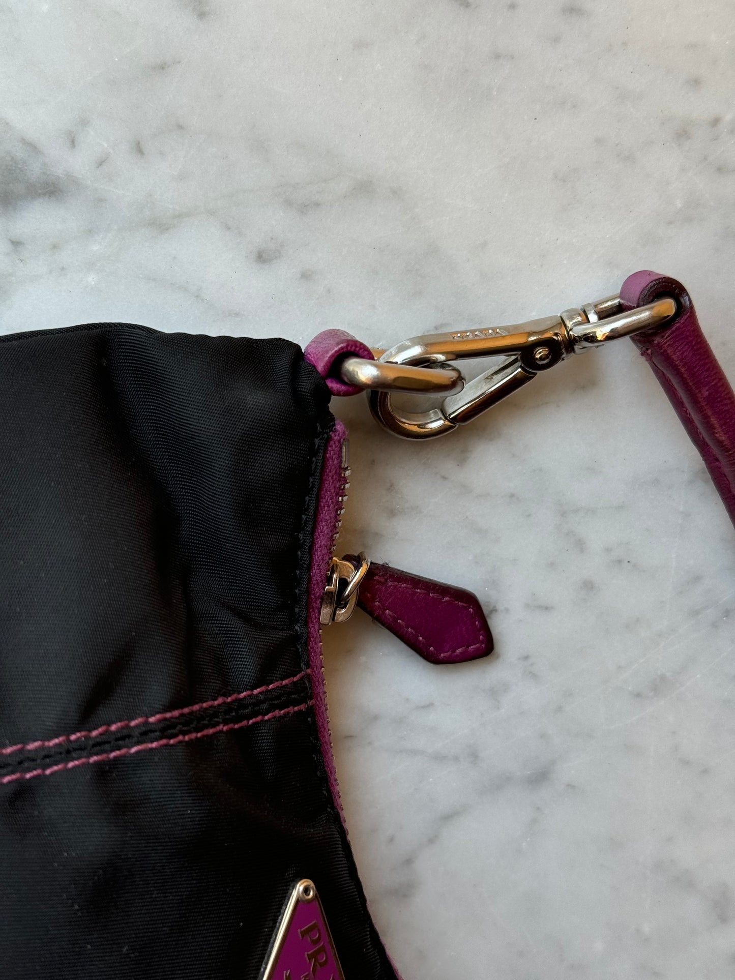 Prada Nylon mini croissant