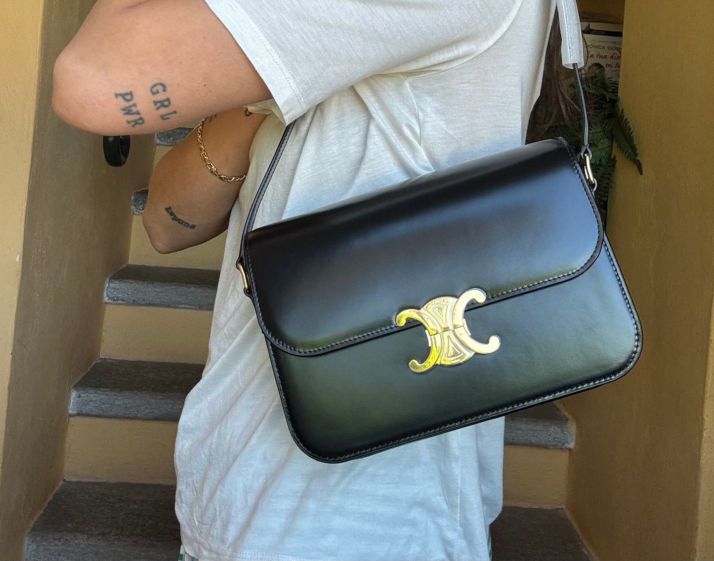BORSA TRIOMPHE CLASSIQUE IN PELLE DI VITELLO Céline