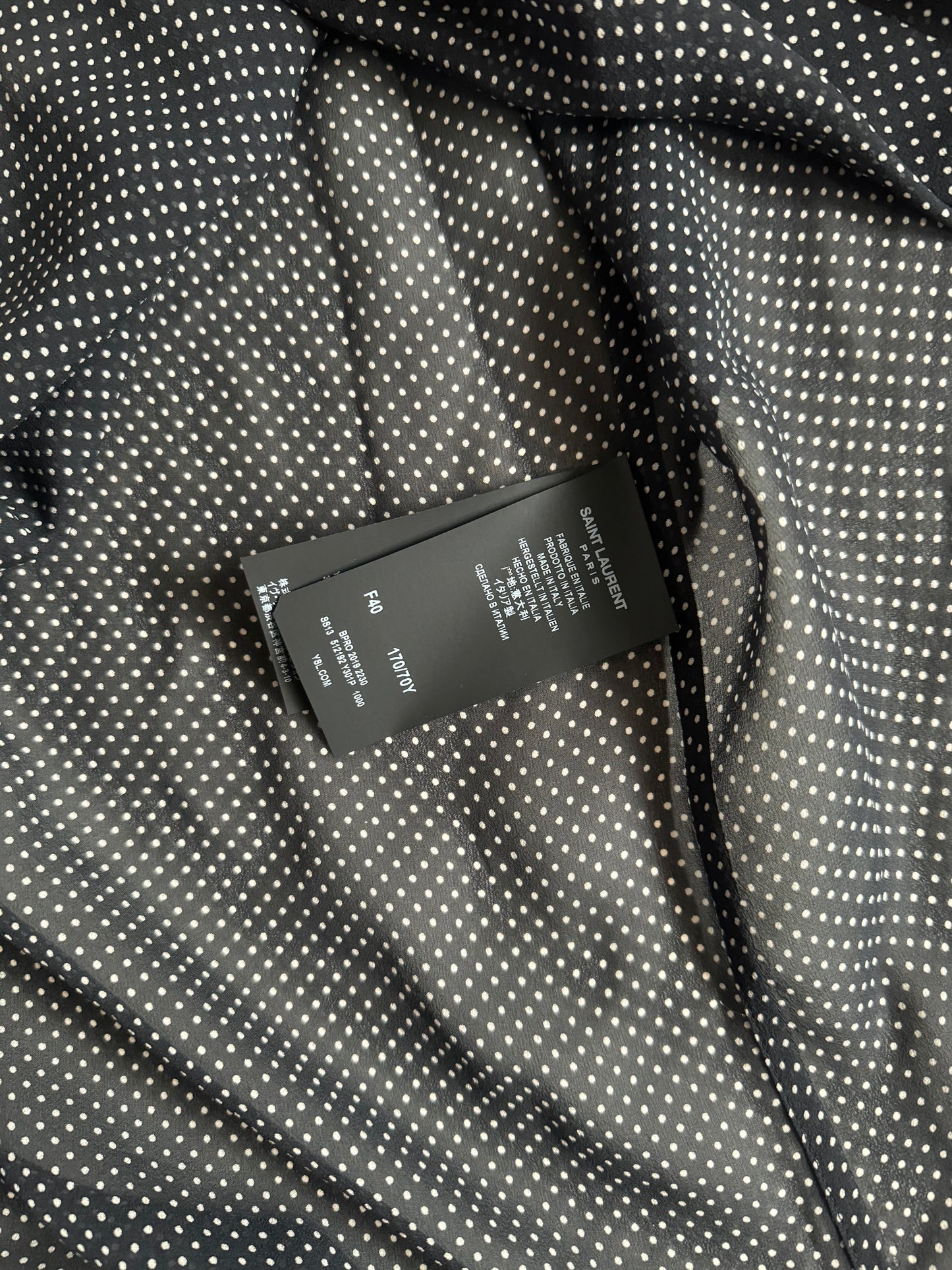 Saint Laurent Pois Silk Shirt