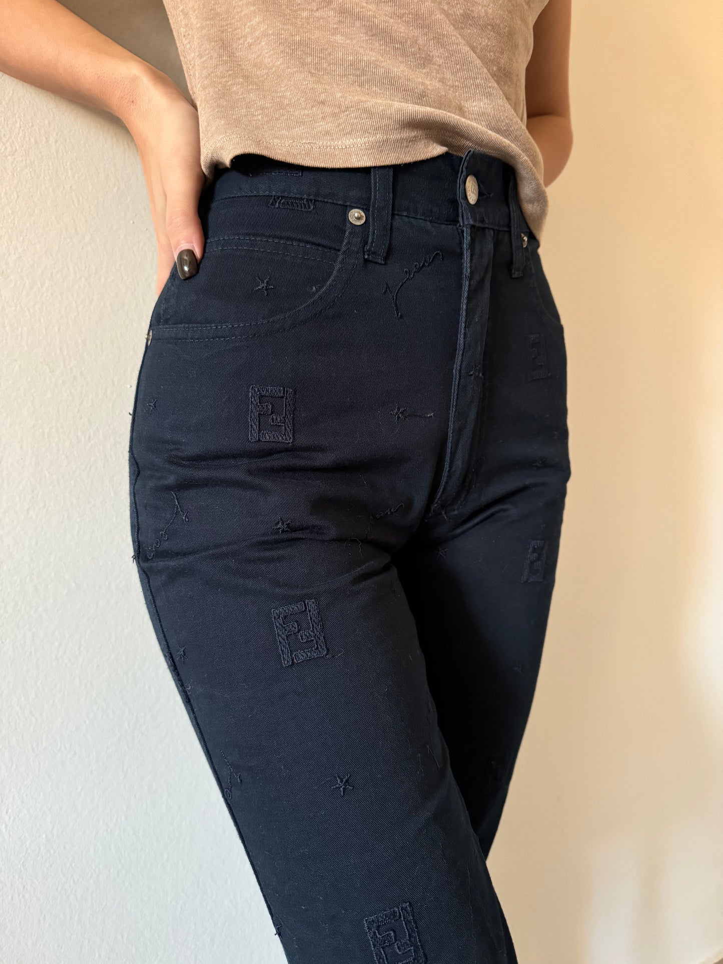 Pantaloni Fendi Logo