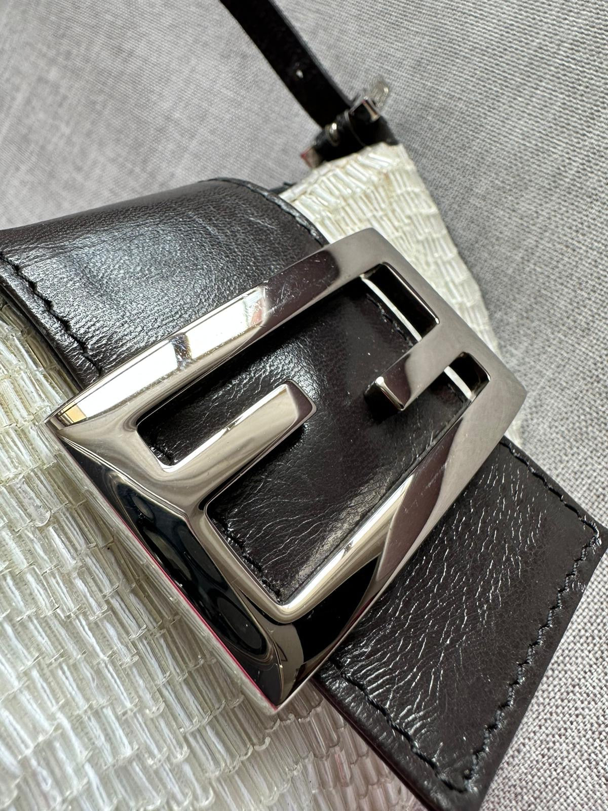 Vintage Embroidered Fendi Mini Croissant