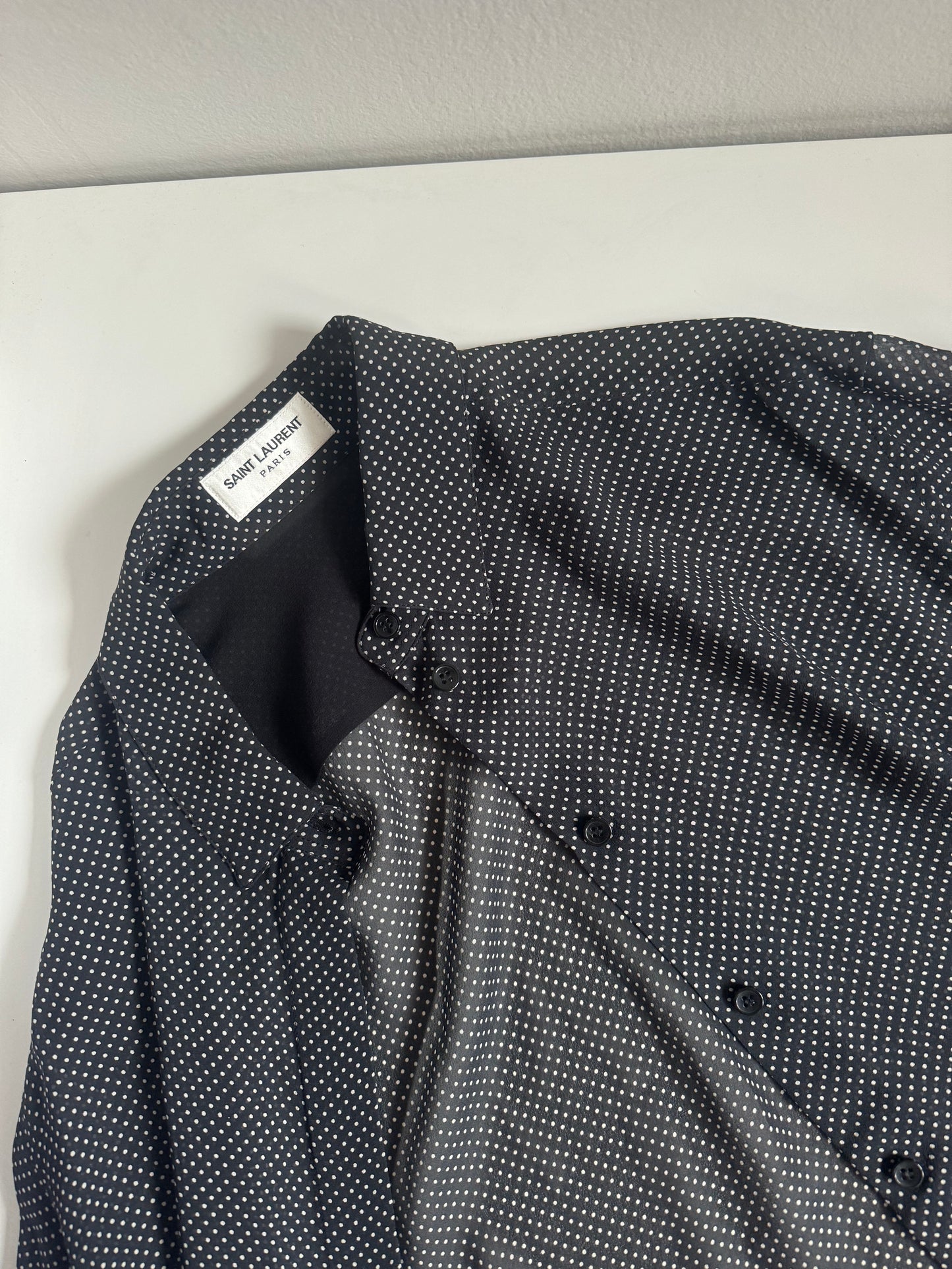 Saint Laurent Pois Silk Shirt