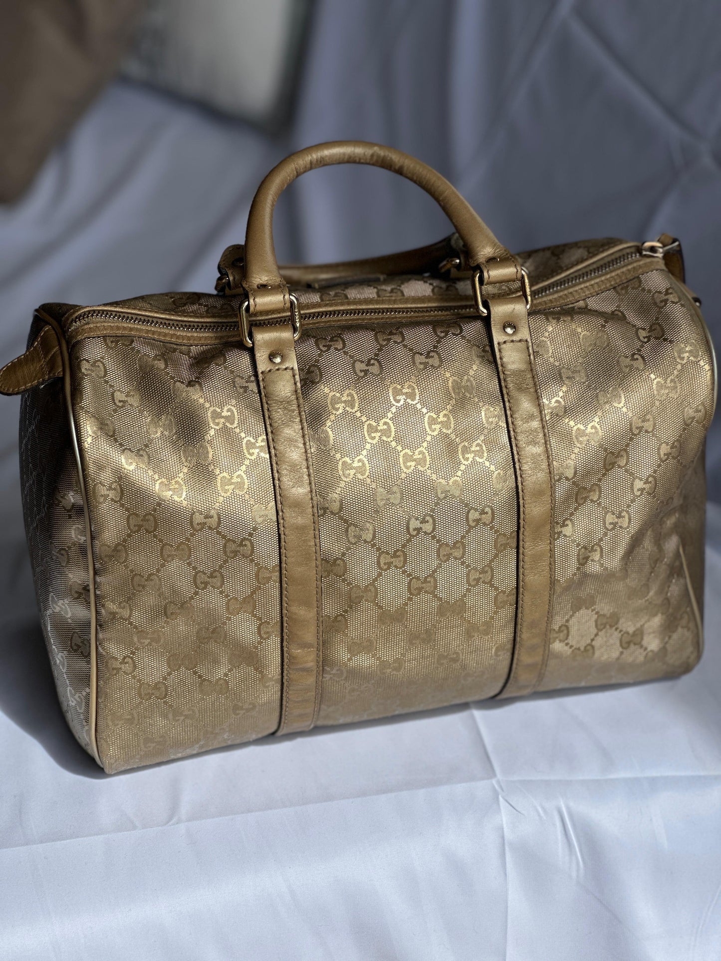 Gucci Vintage Bauletto Monogram Gold