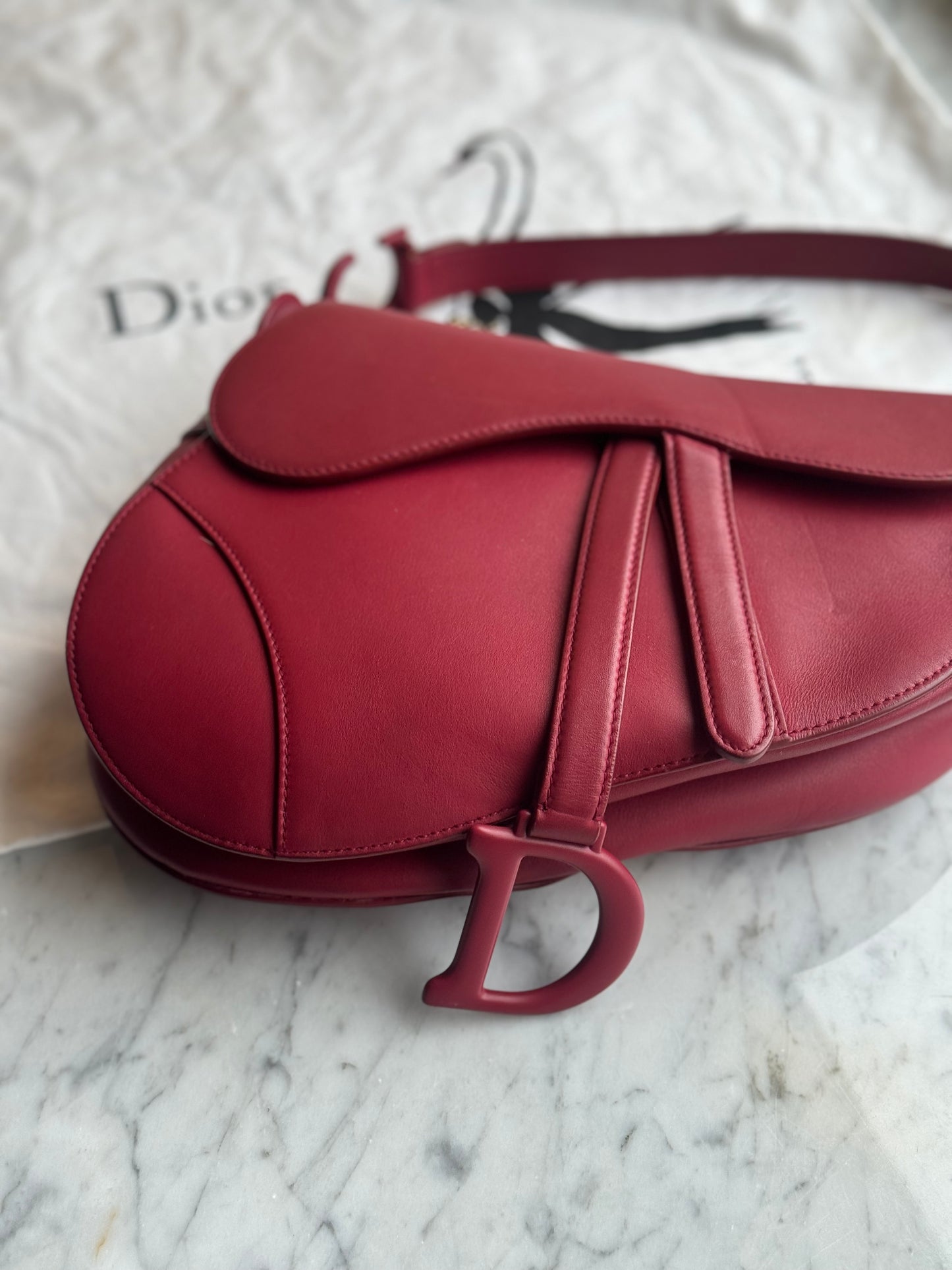 Dior Saddle Matte Bordeaux