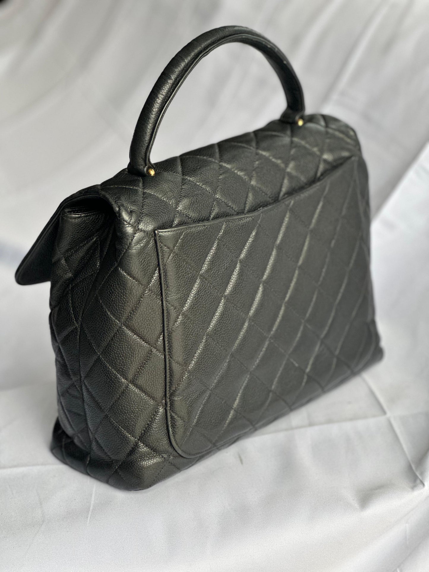 Vintage Chanel Top Handle in Caviar