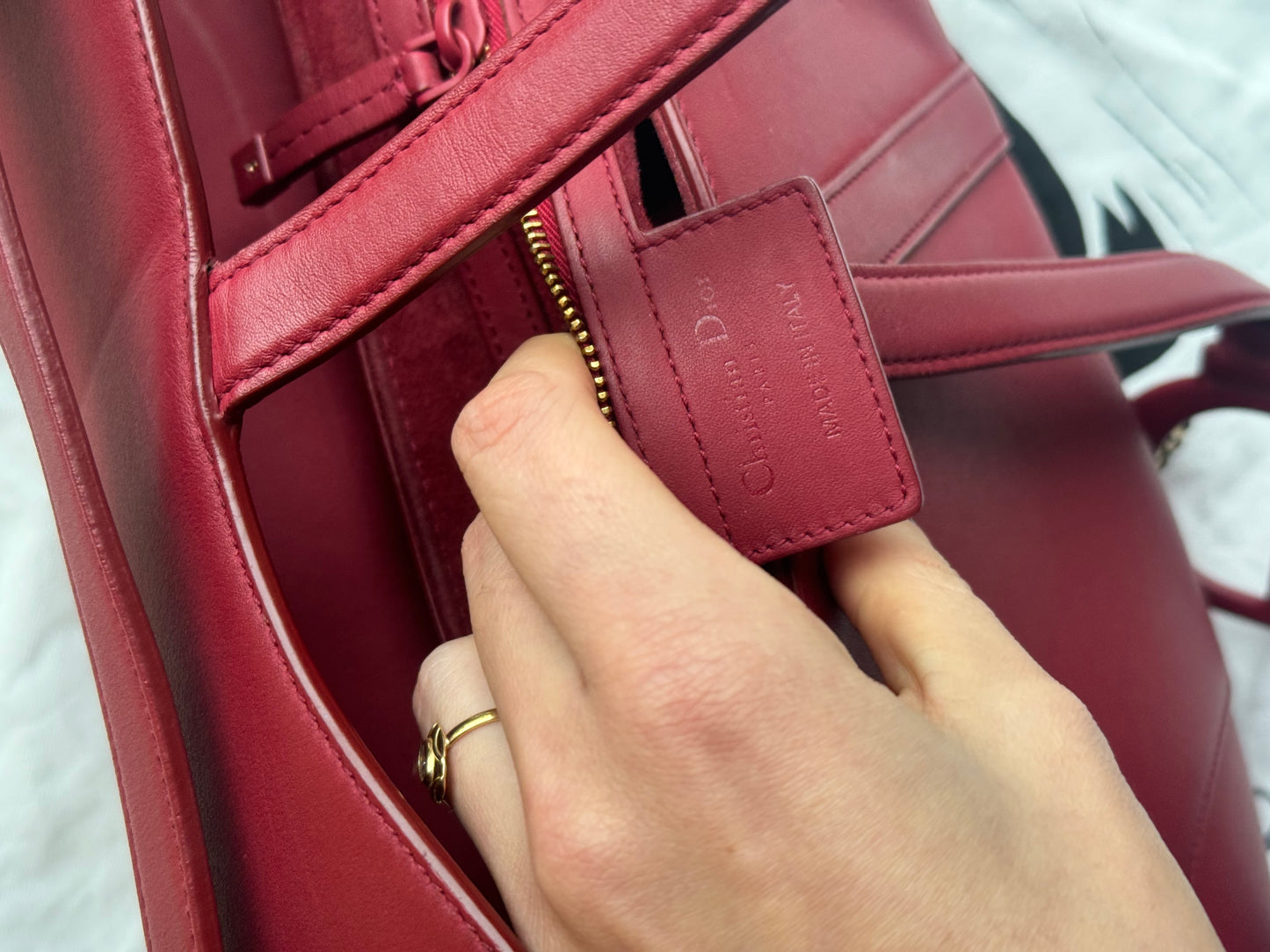 Dior Saddle Matte Bordeaux