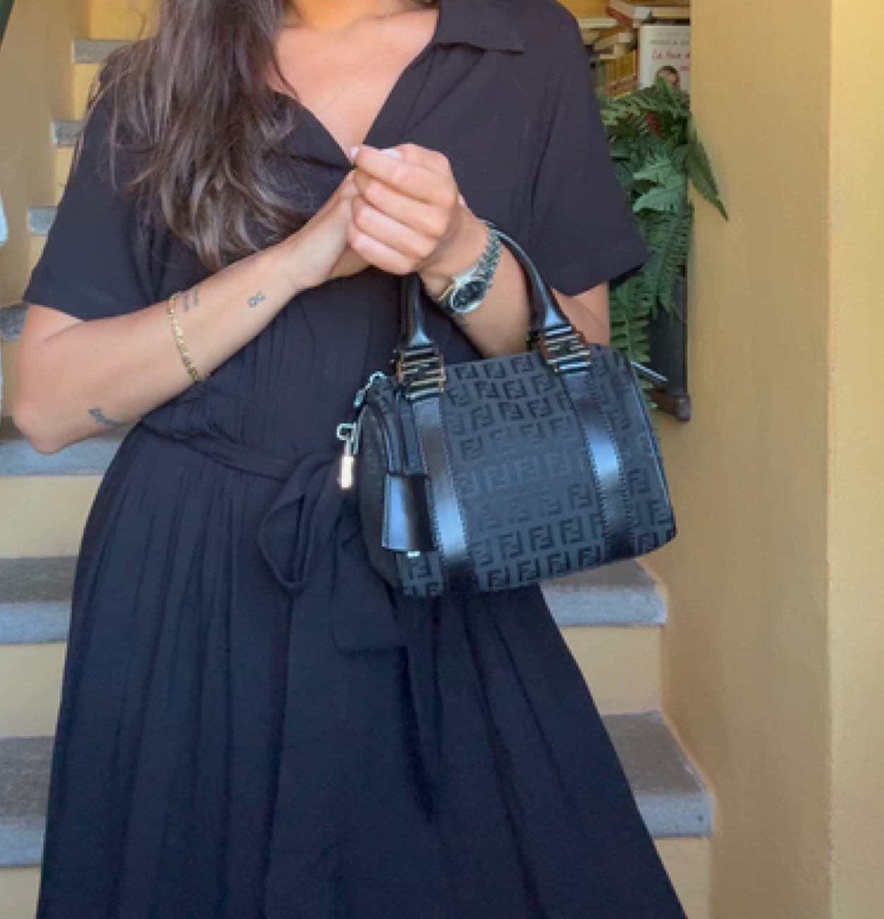 Bauletto Fendi monogram