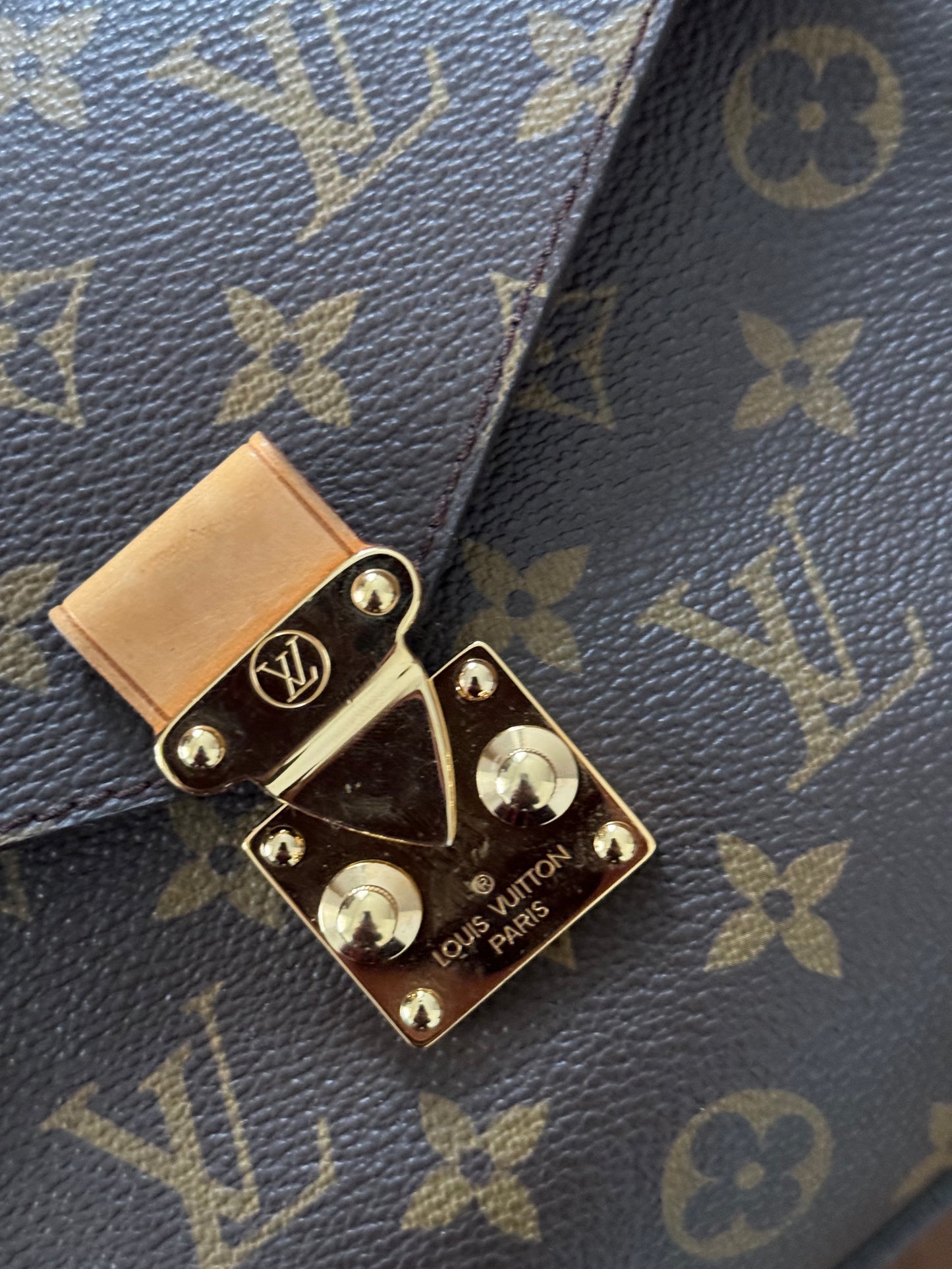 Louis Vuitton Metis hobo.
Monogram