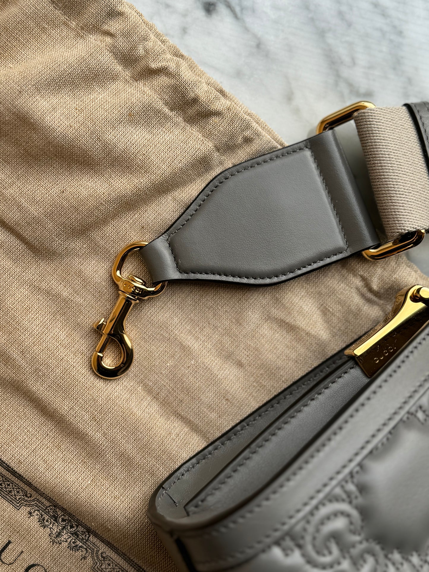 Gucci BORSA A SPALLA GG MATELASSÉ