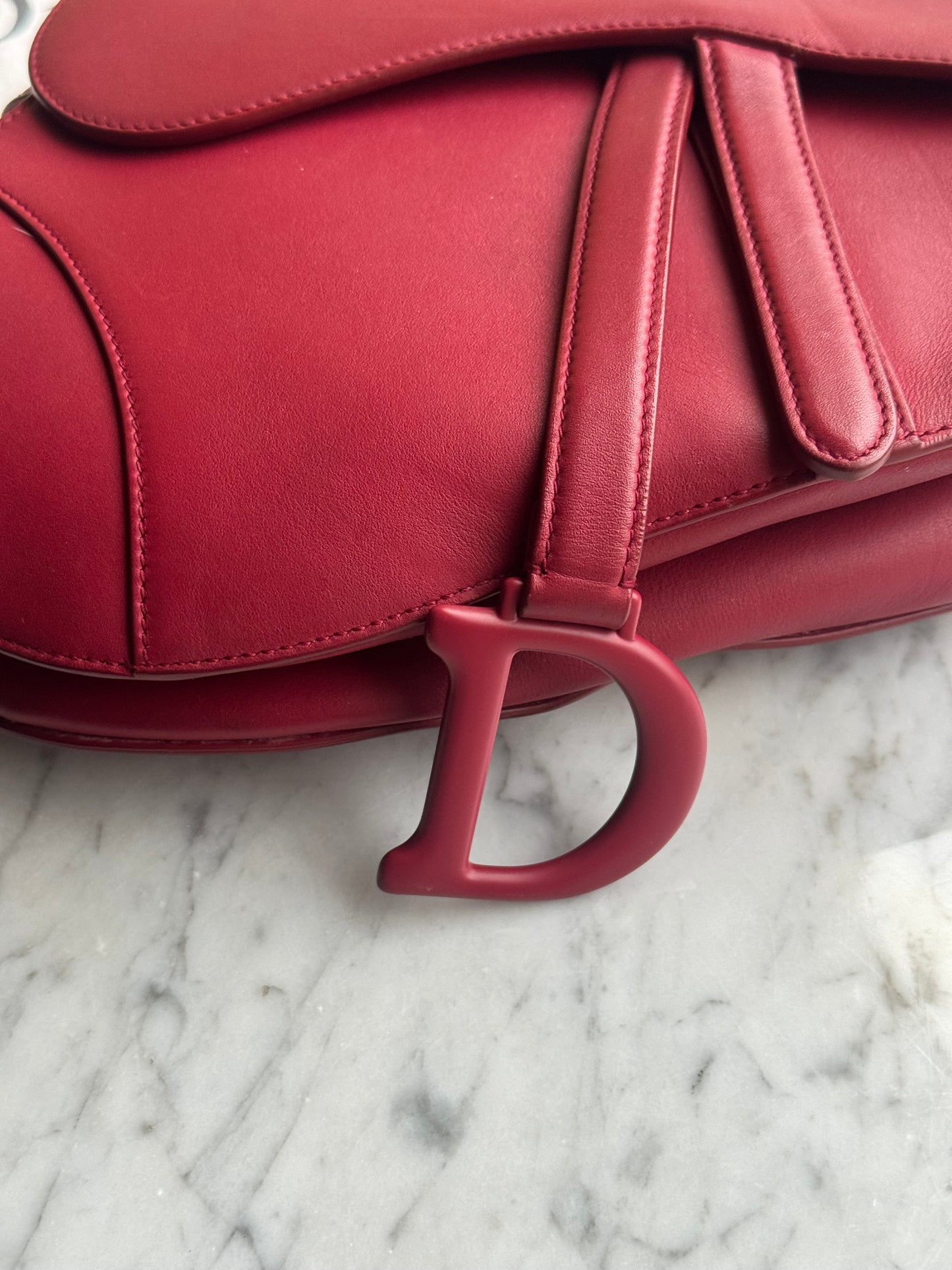 Dior Saddle Matte Bordeaux