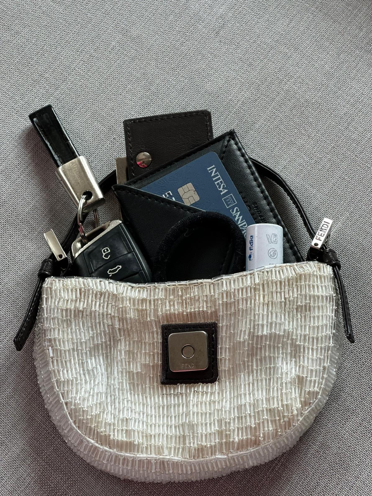 Vintage Embroidered Fendi Mini Croissant