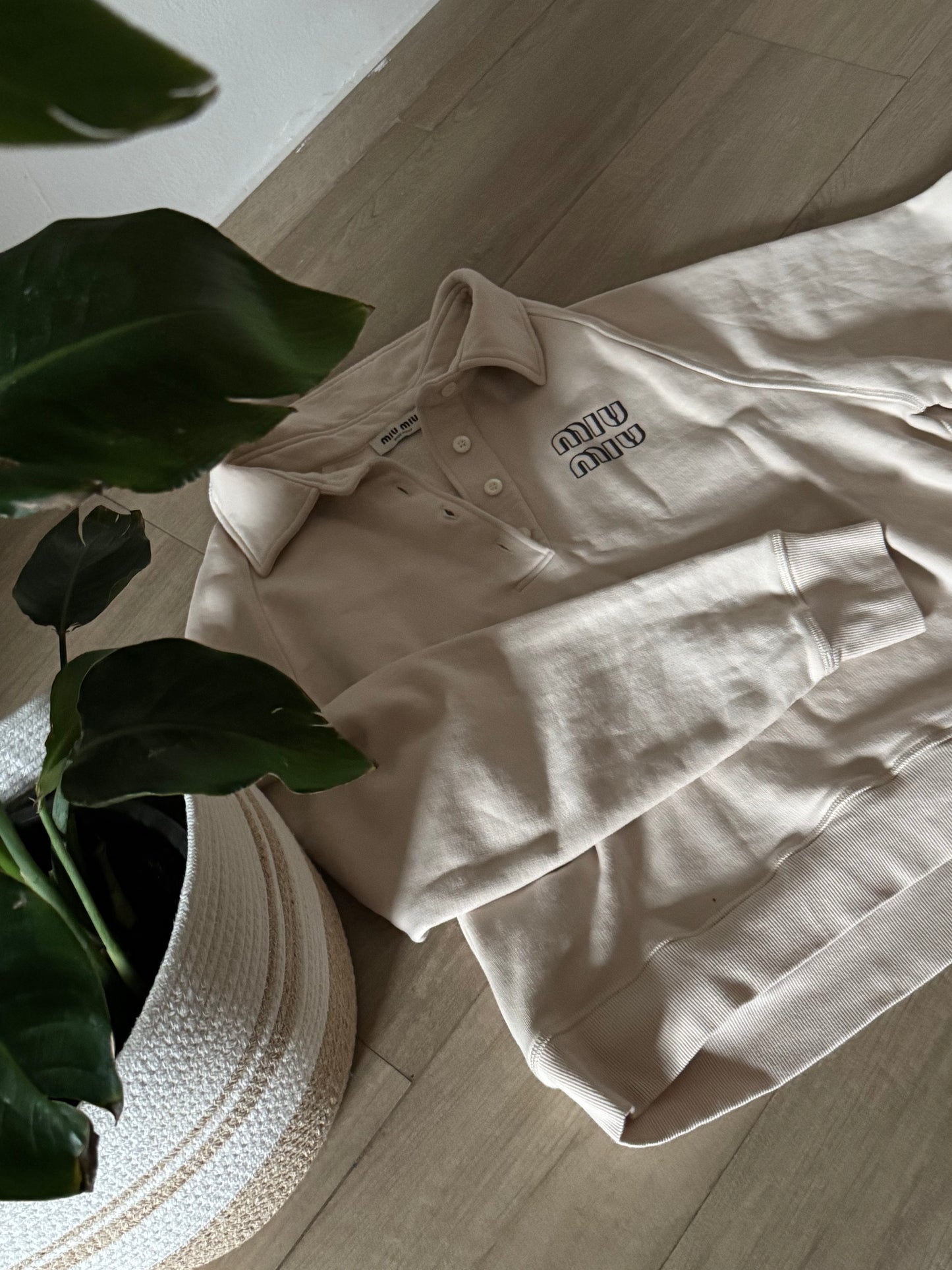 Felpa polo Miu Miu
