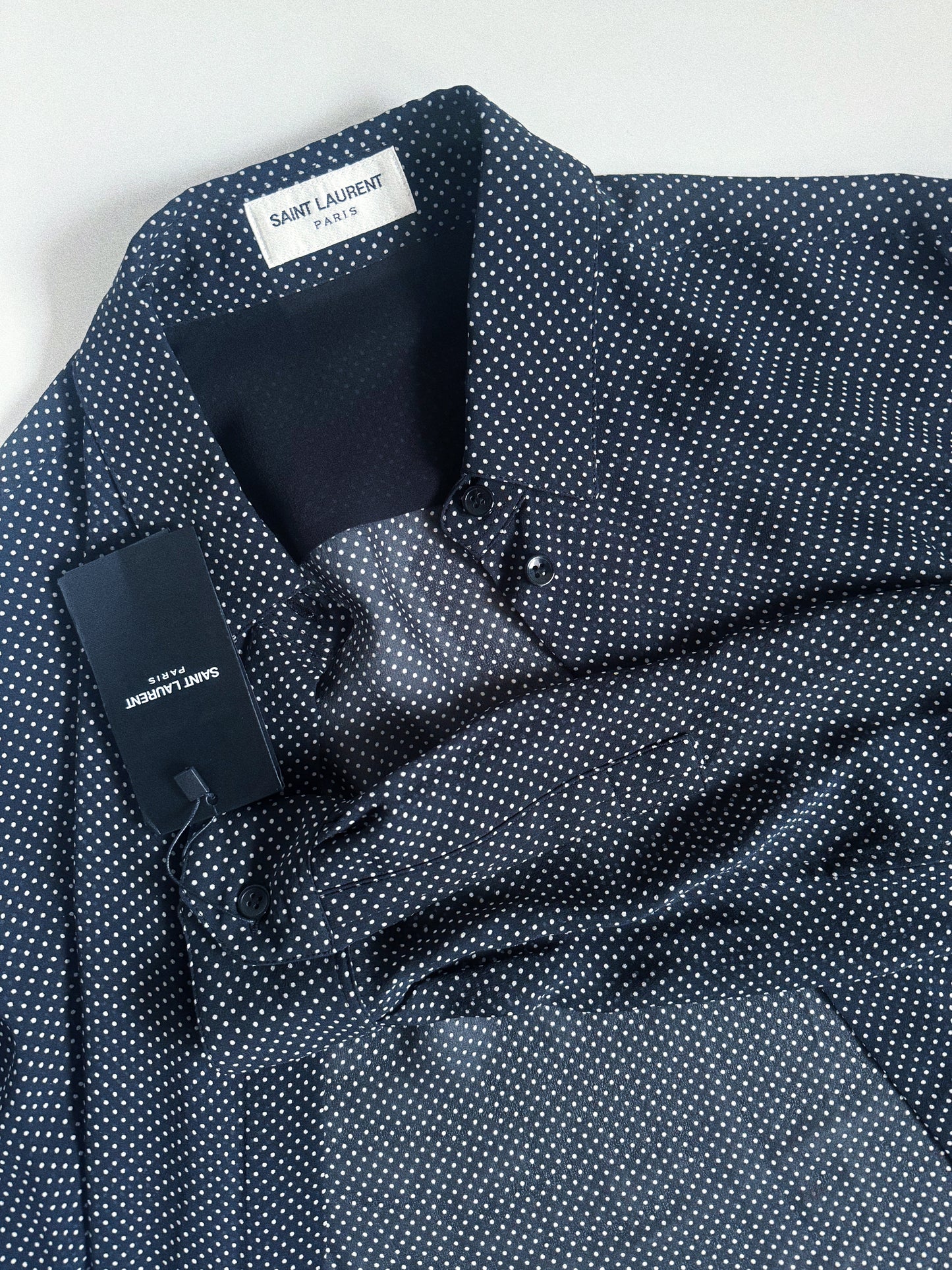 Saint Laurent Pois Silk Shirt