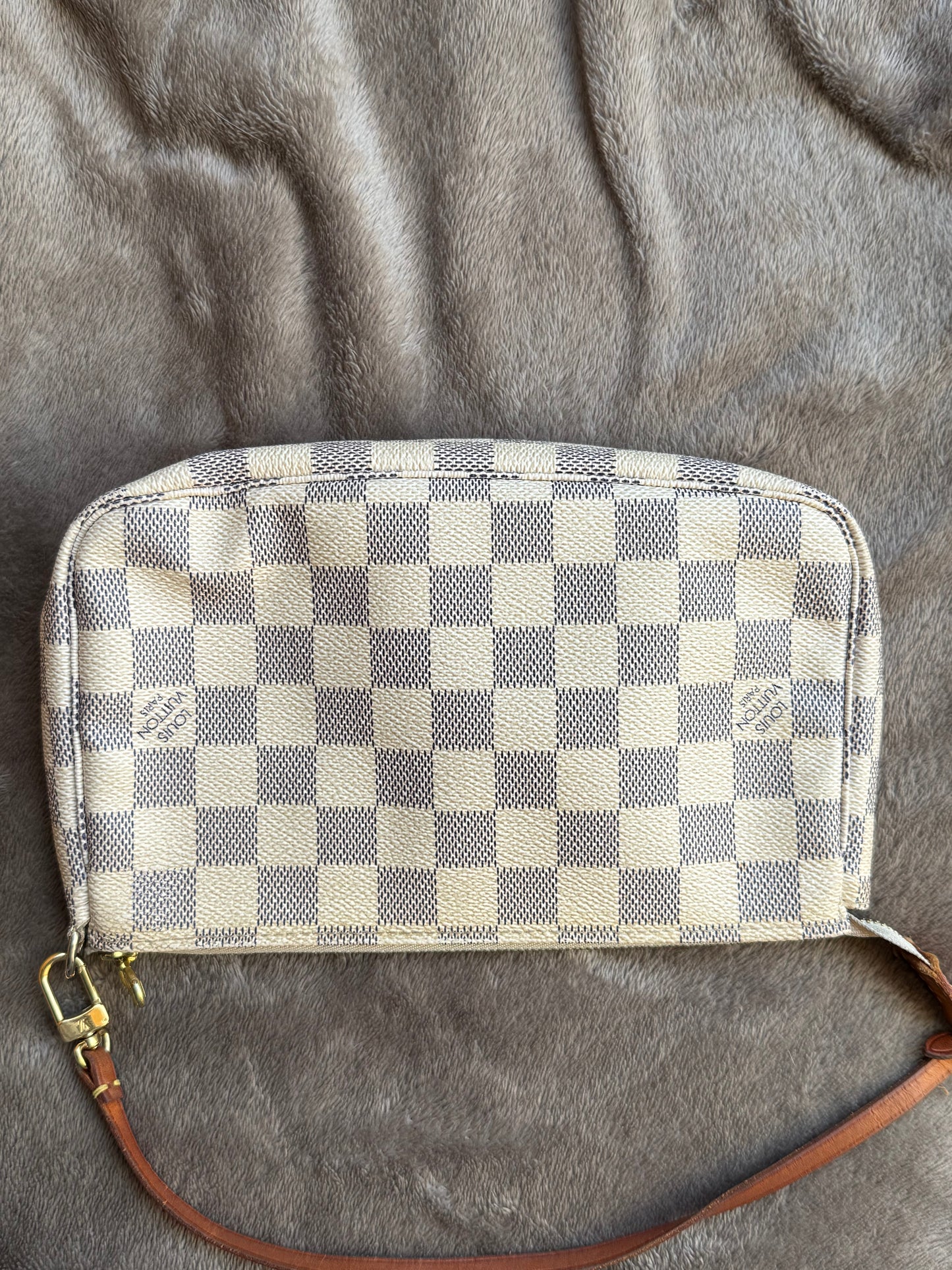 Pochette Accessoire Louis Vuitton damier azur
