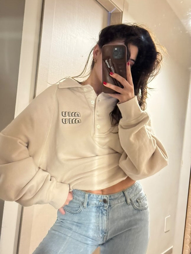 Felpa polo Miu Miu