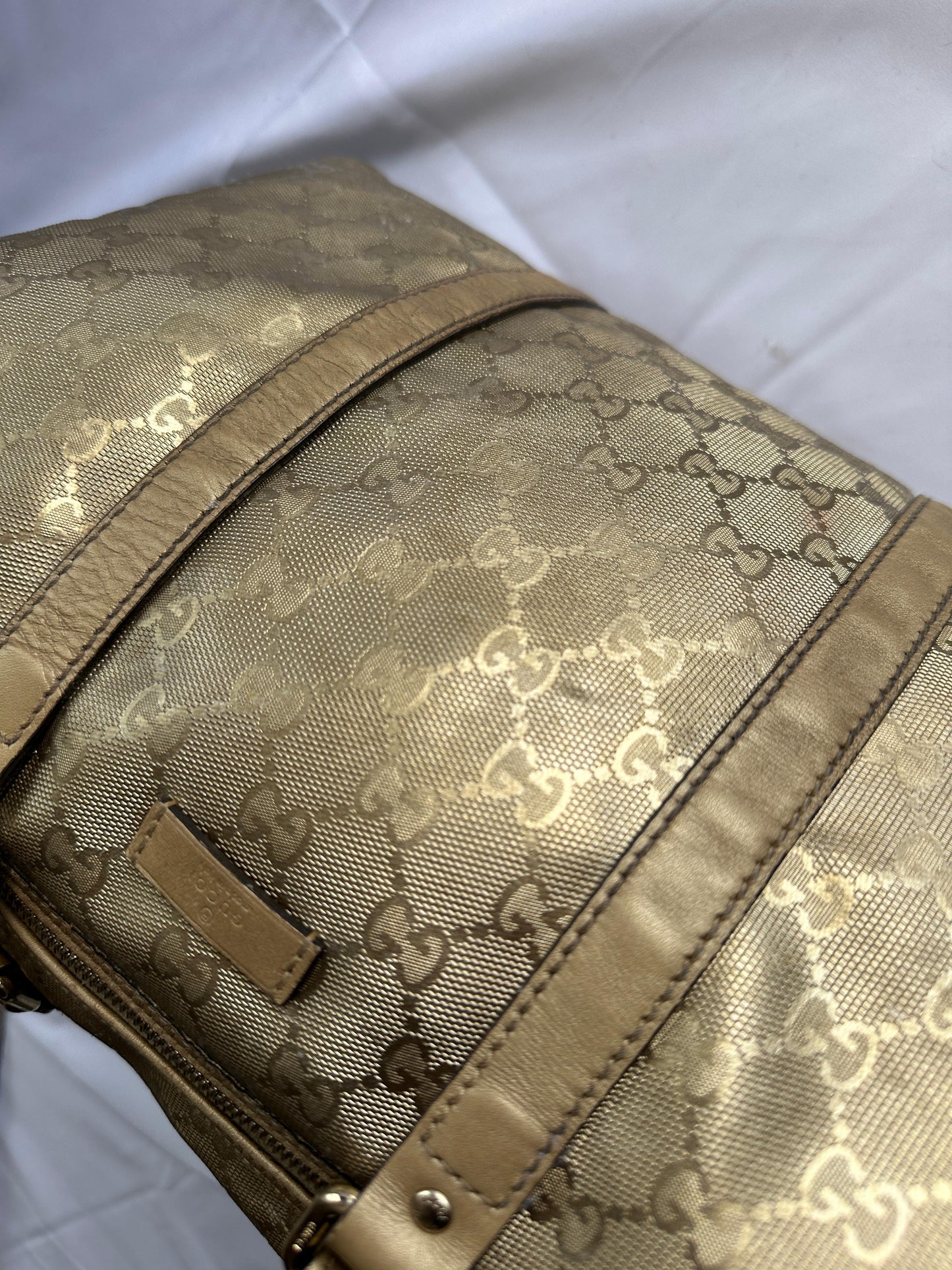 Gucci Vintage Bauletto Monogram Gold