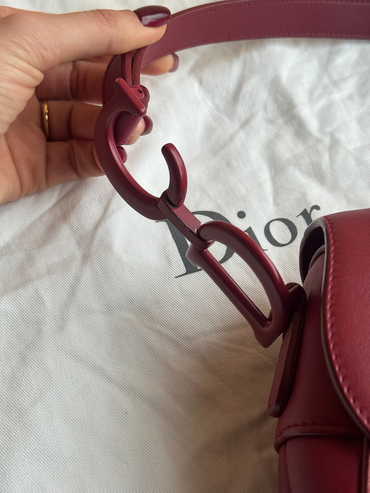 Dior Saddle Matte Bordeaux