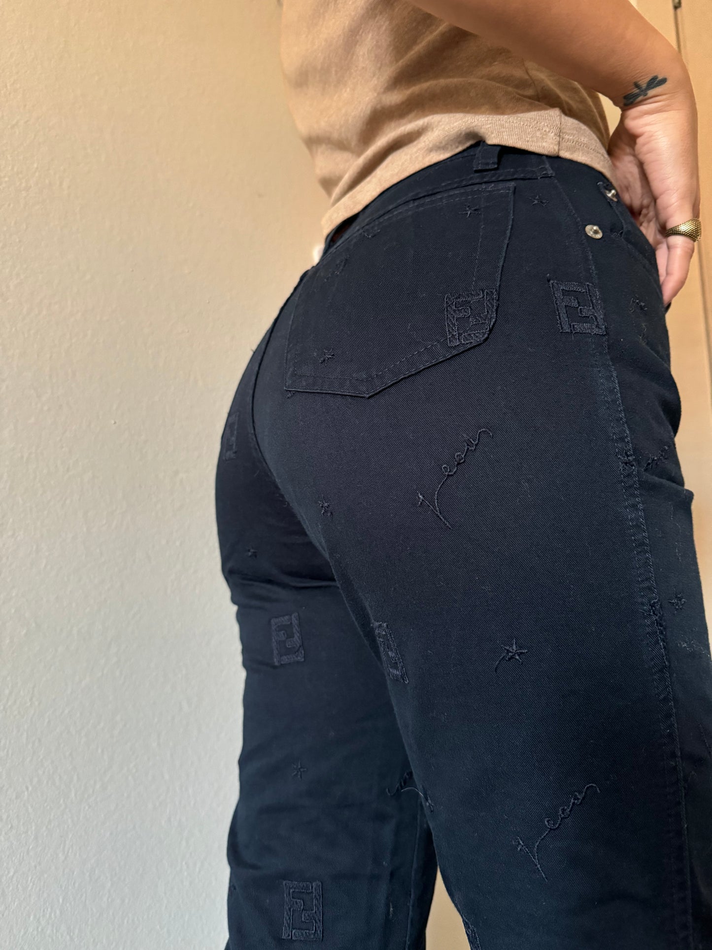 Pantaloni Fendi Logo