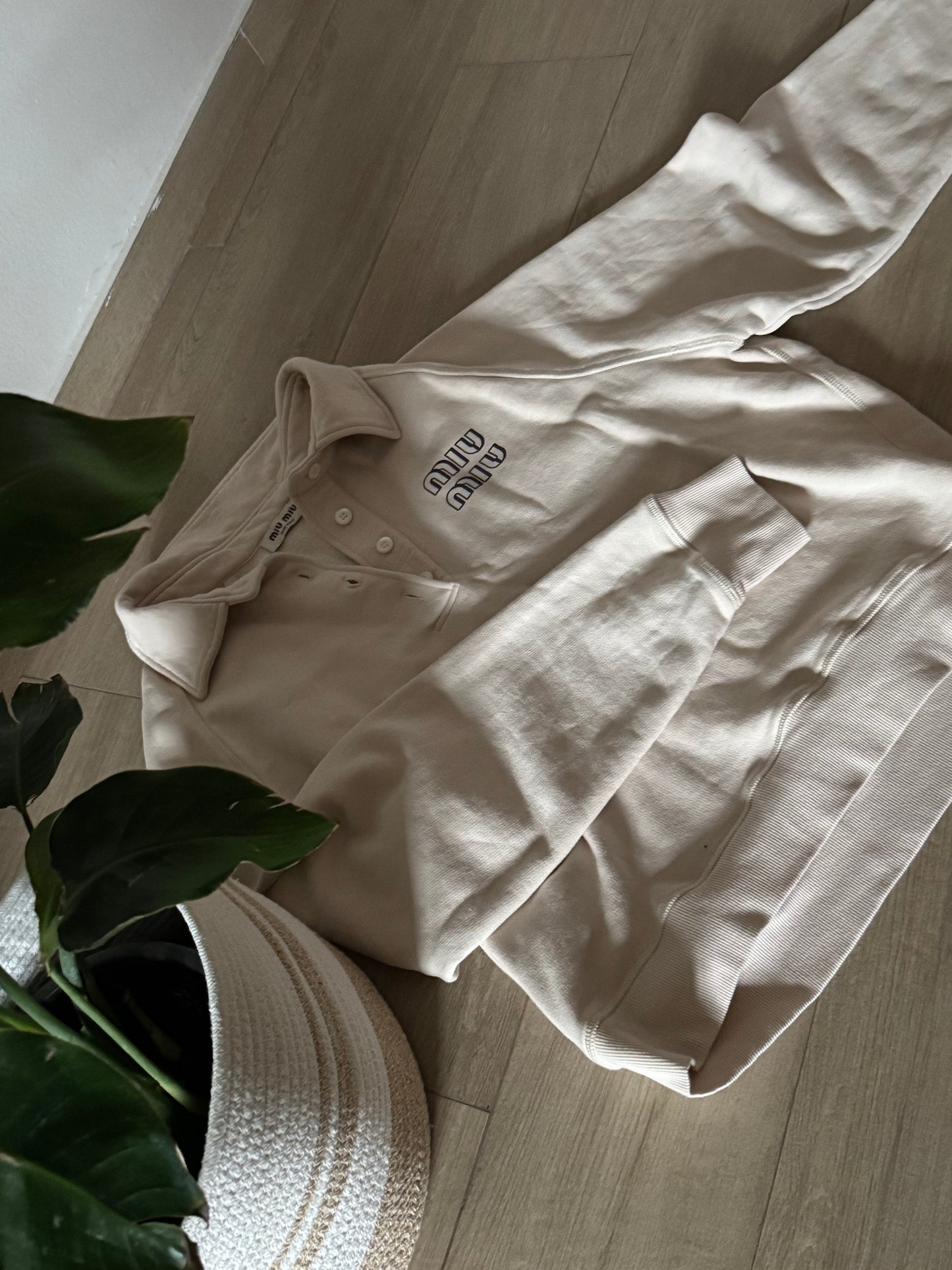 Felpa polo Miu Miu