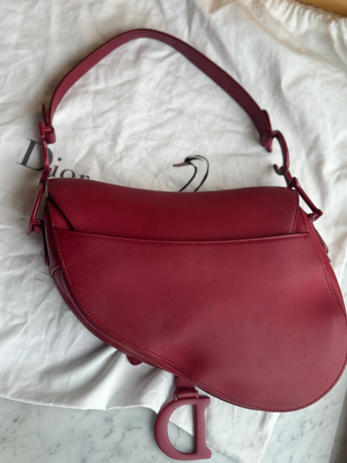 Dior Saddle Matte Bordeaux