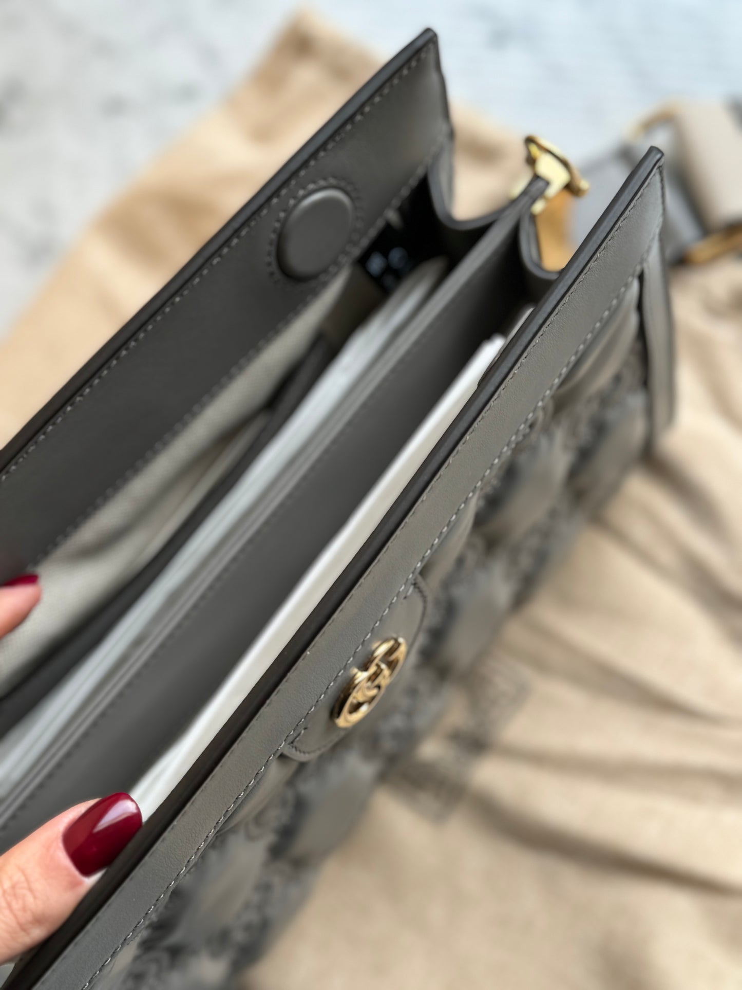 Gucci BORSA A SPALLA GG MATELASSÉ