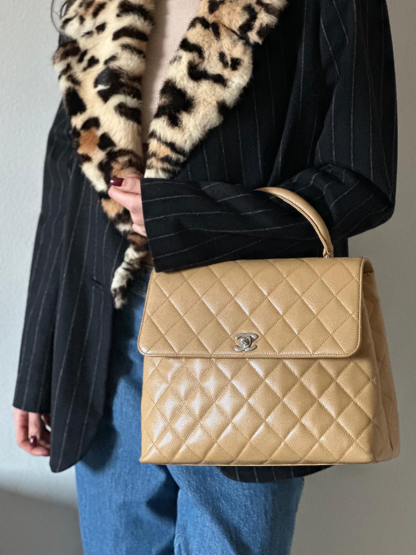Vintage Chanel Top Handle Caviar Bag