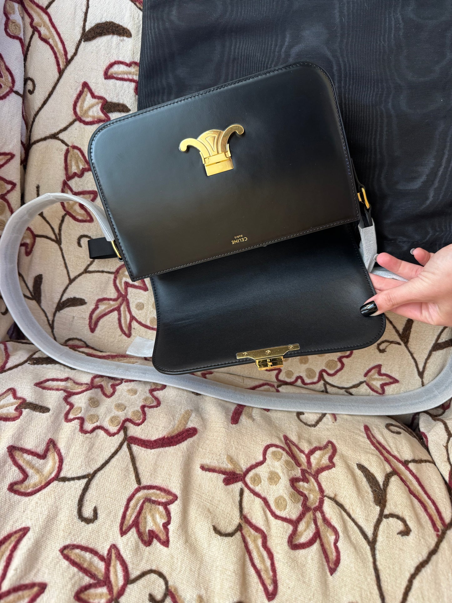 BORSA TRIOMPHE CLASSIQUE IN PELLE DI VITELLO Céline