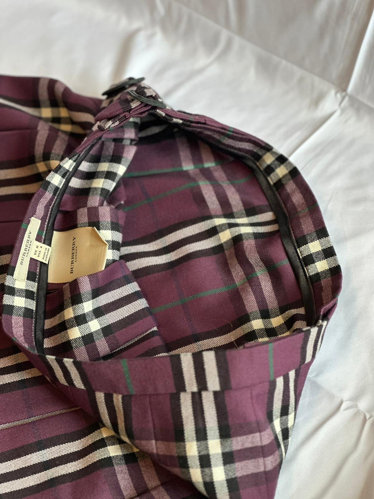 Gonna Burberry 100% Lana scozzese