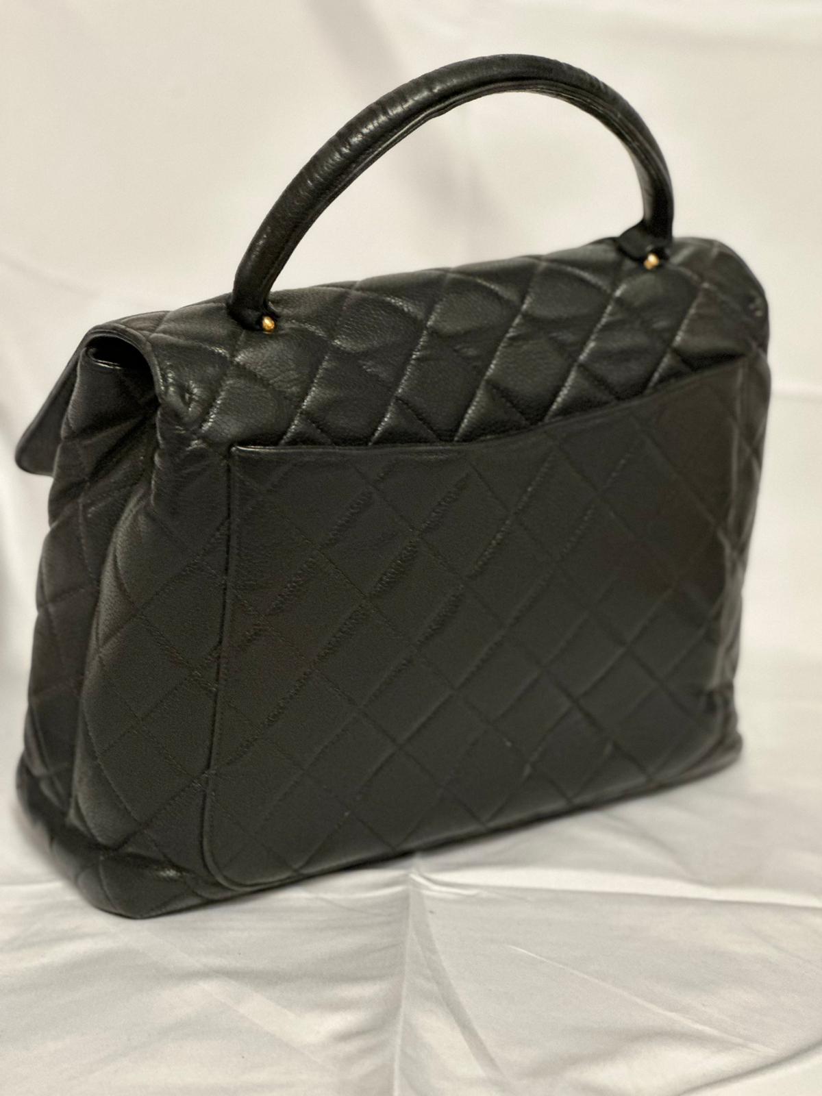 Vintage Chanel Top Handle in Caviar