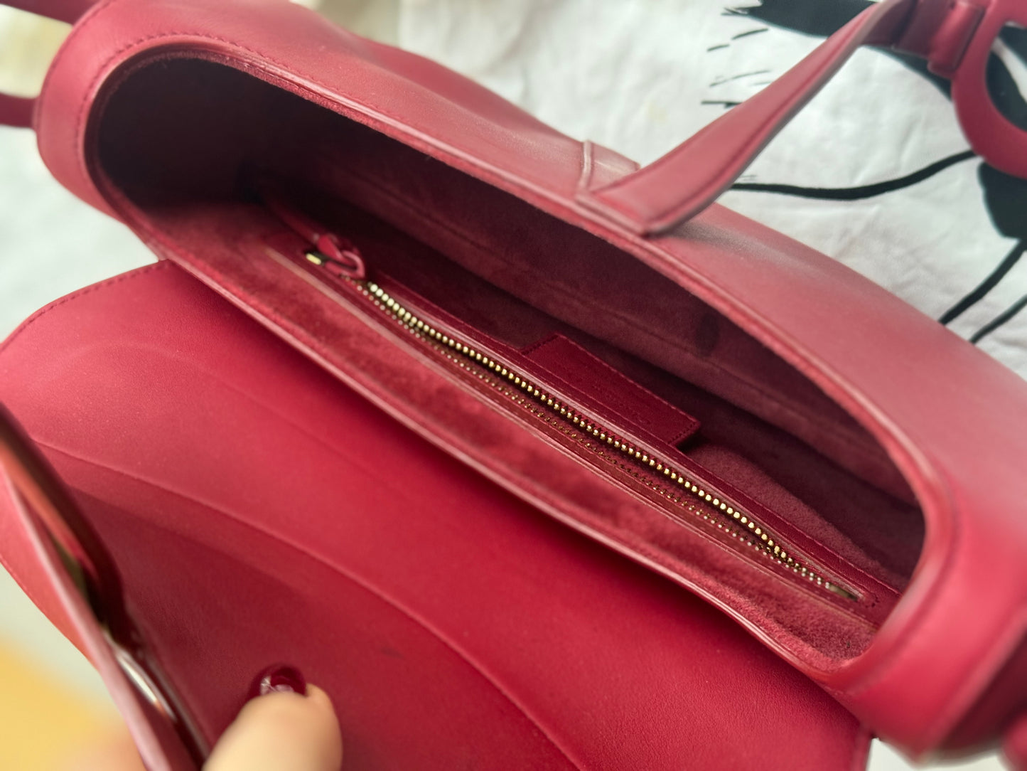 Dior Saddle Matte Bordeaux