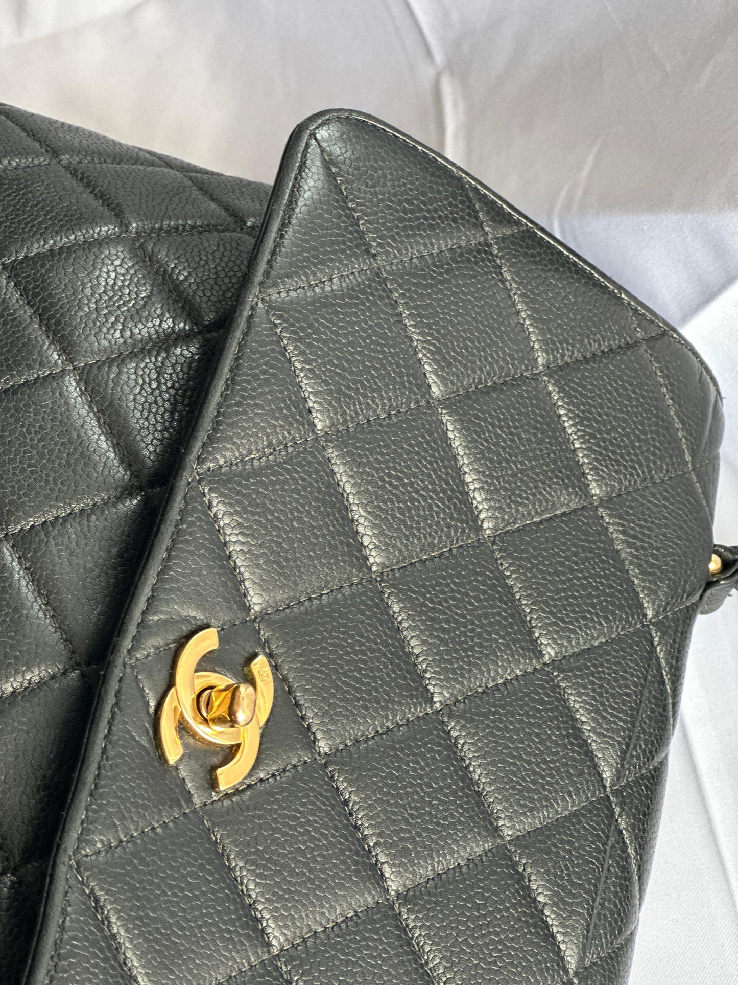 Vintage Chanel Top Handle in Caviar