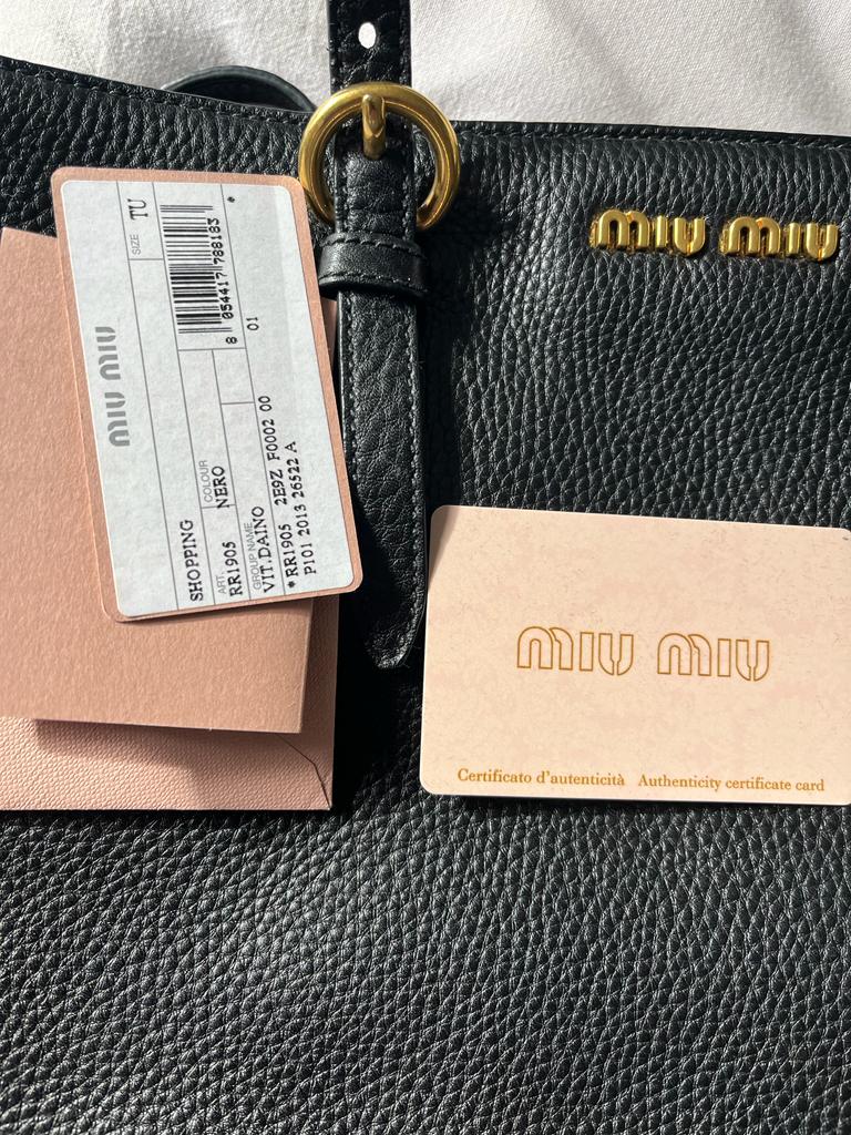 Miu miu in pelle nera