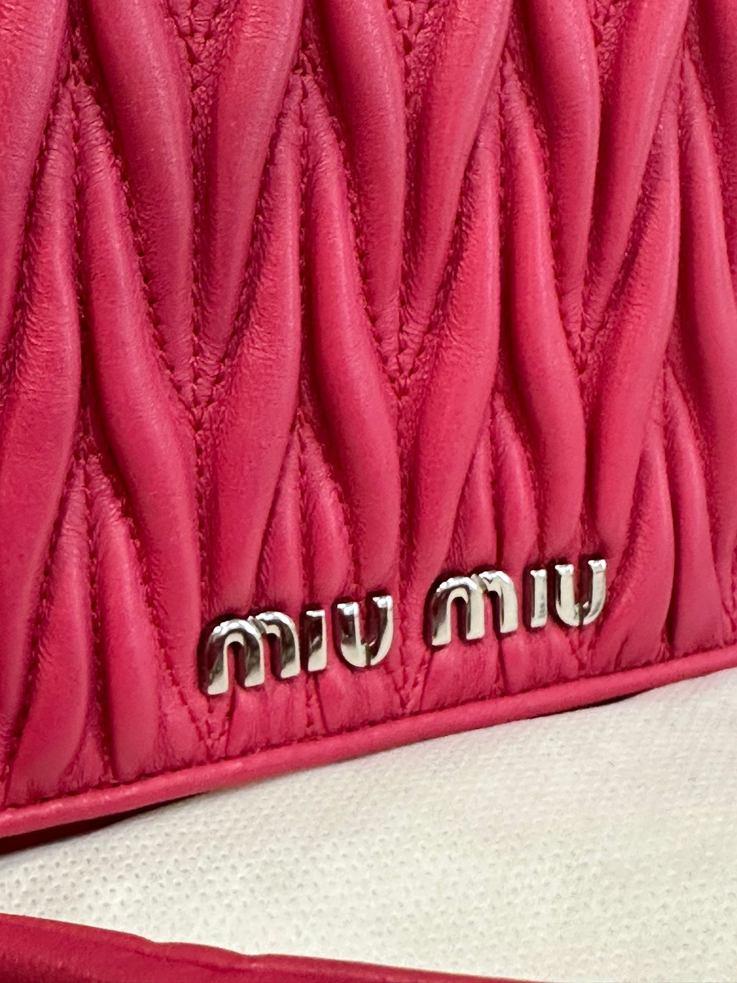 Miu miu matelassè fucsia