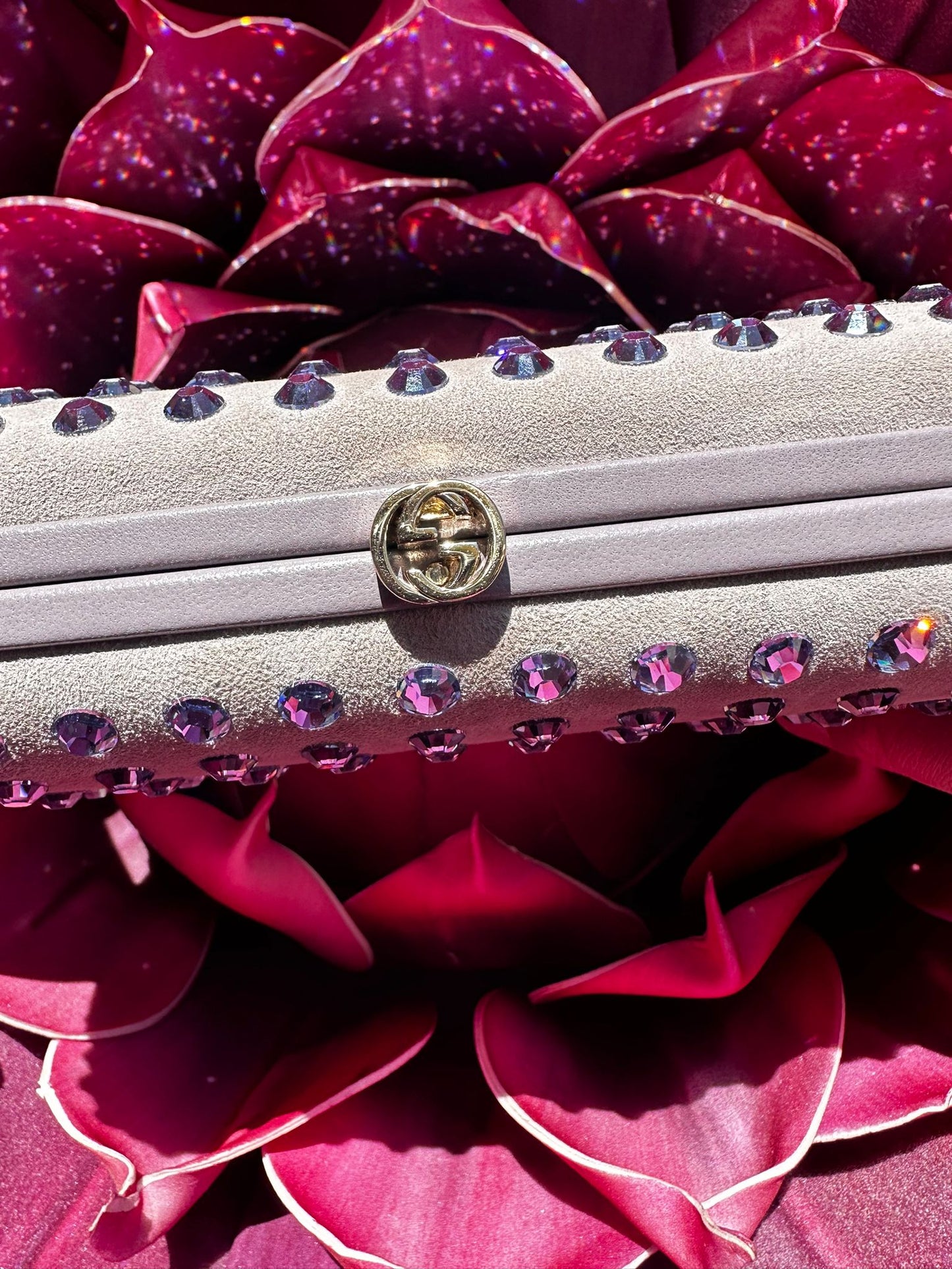 Gucci Swarovski Maxi Clutch