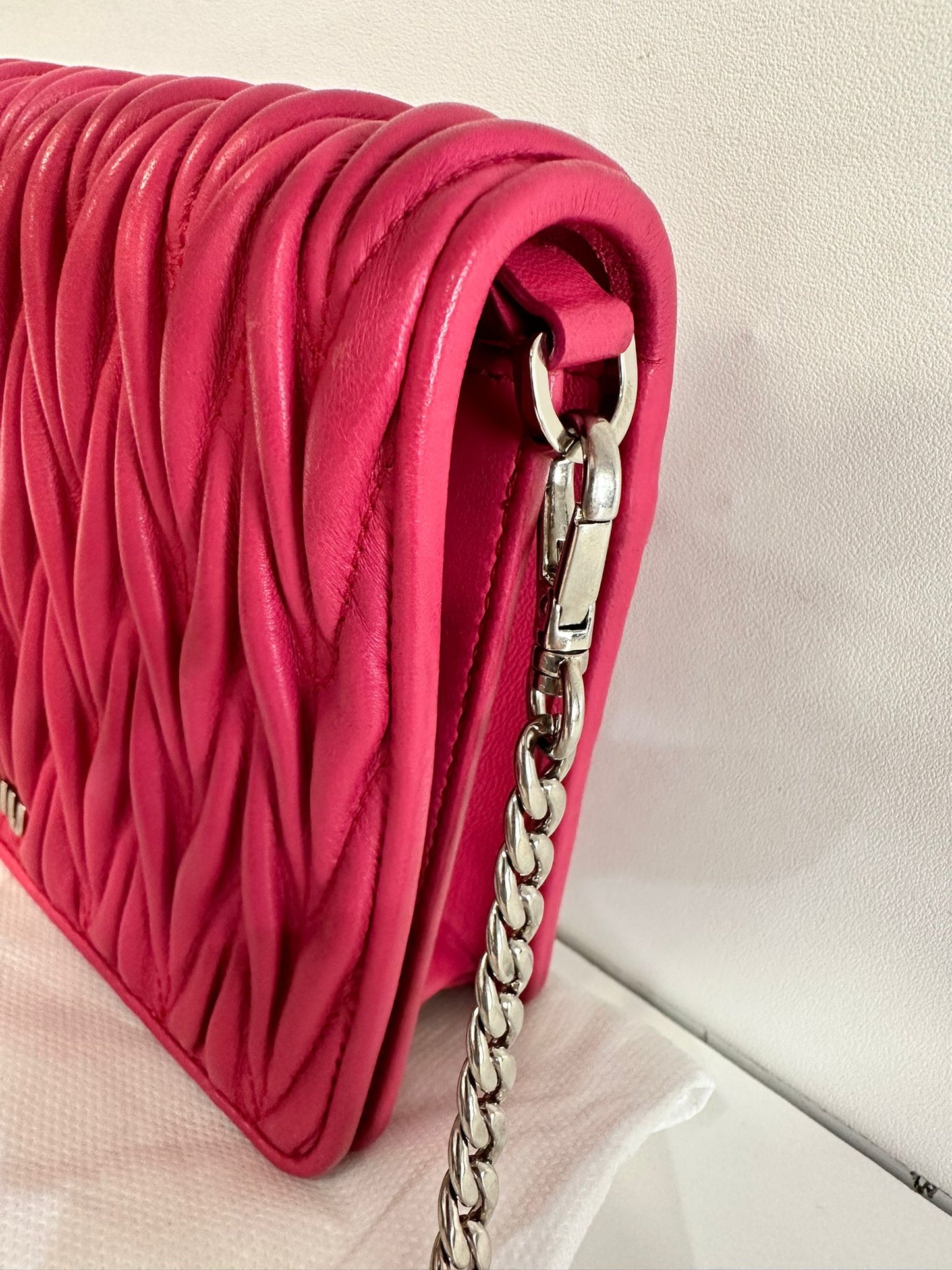 Miu miu matelassè fucsia