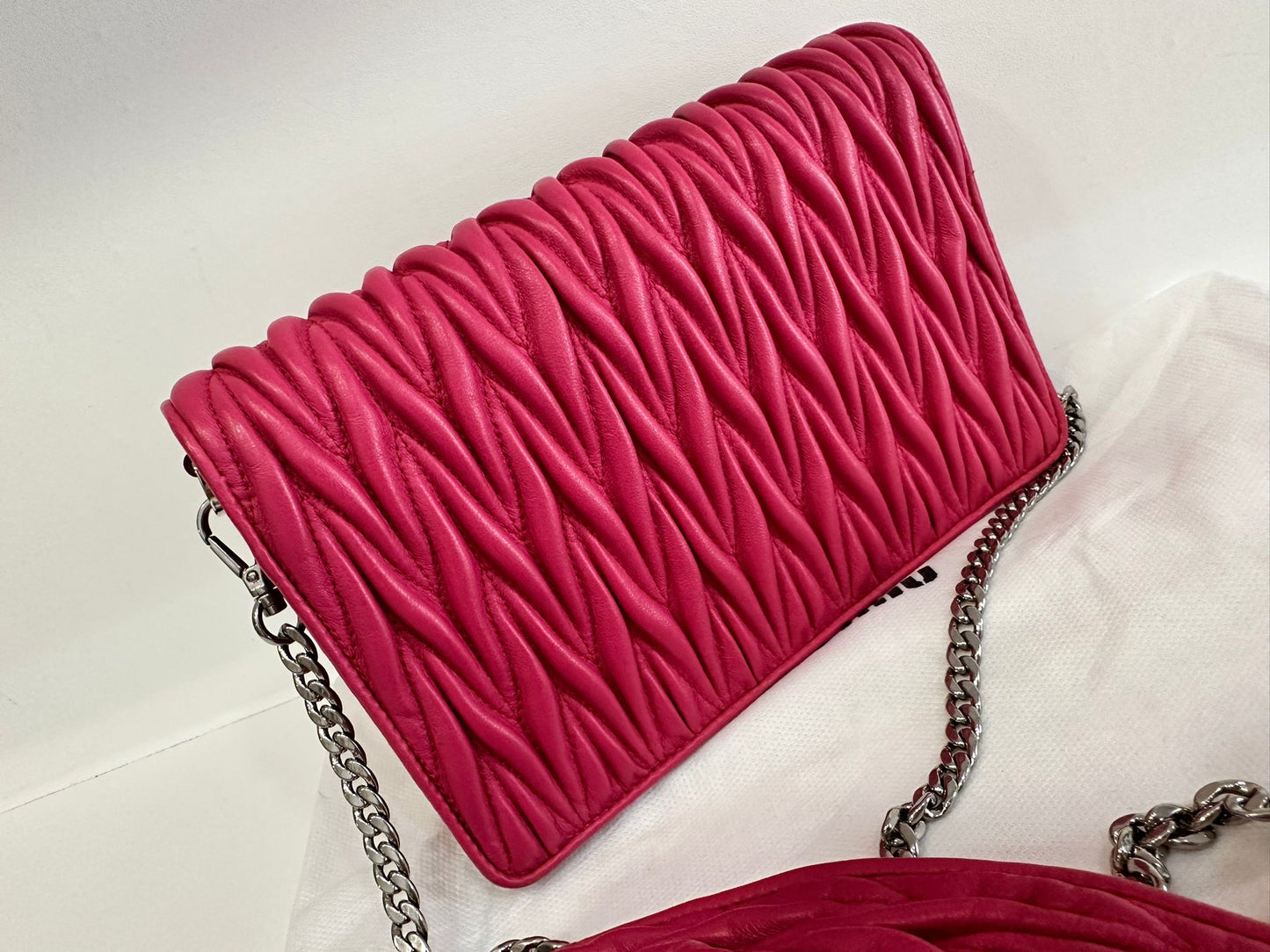 Miu miu matelassè fucsia