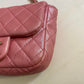 Chanel Mini rosa perlato con dettaglio gioiello