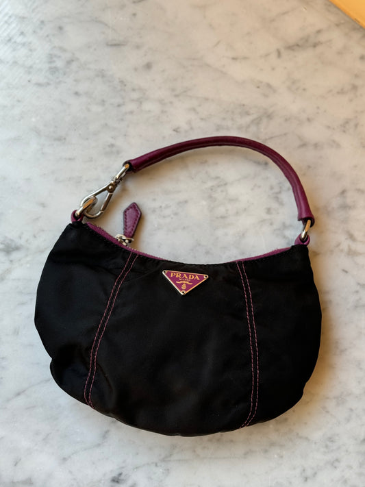 Prada Nylon mini croissant