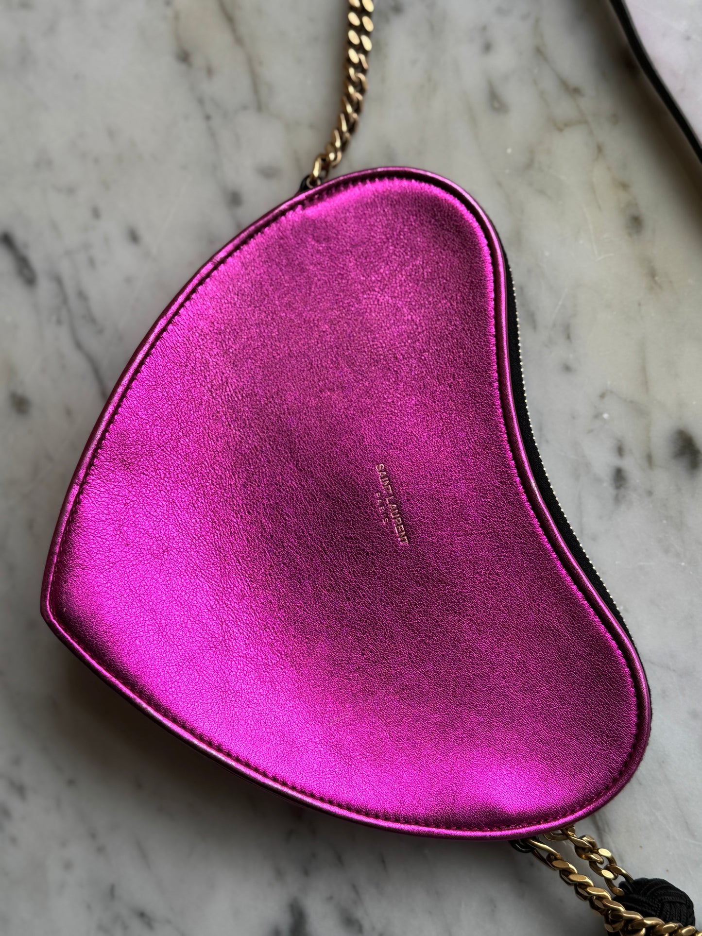 Pochette cuore Saint Laurent