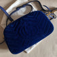 Gucci marmont Camera bag velvet blu