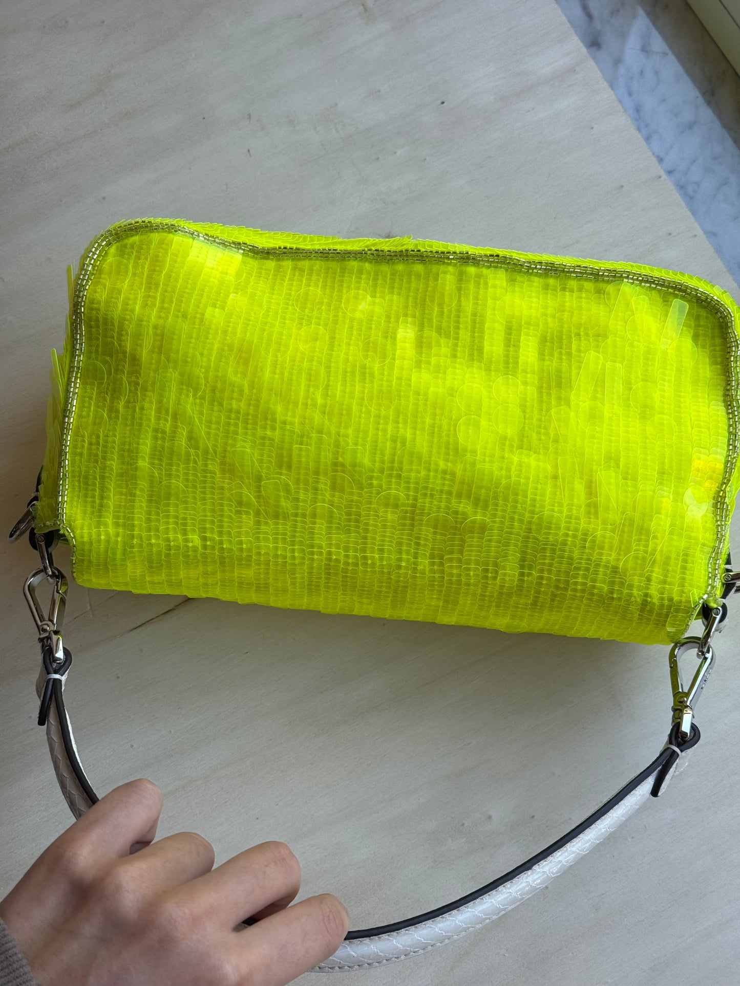 Fendi baguette Sex&city Pailettes lime