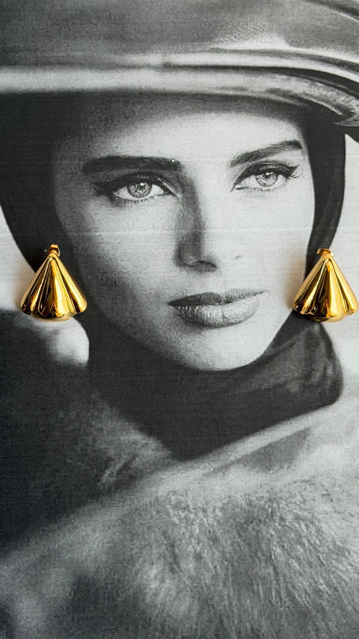 Orecchini vintage acciaio