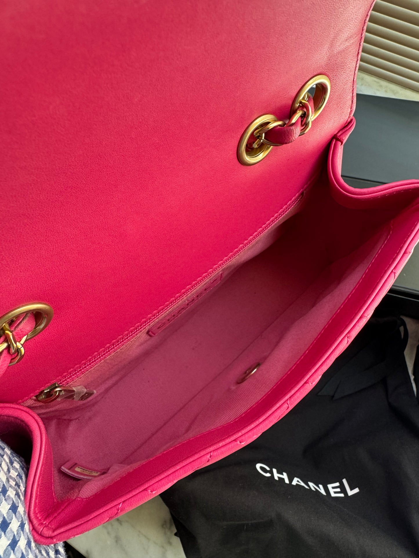 Chanel mini rosa